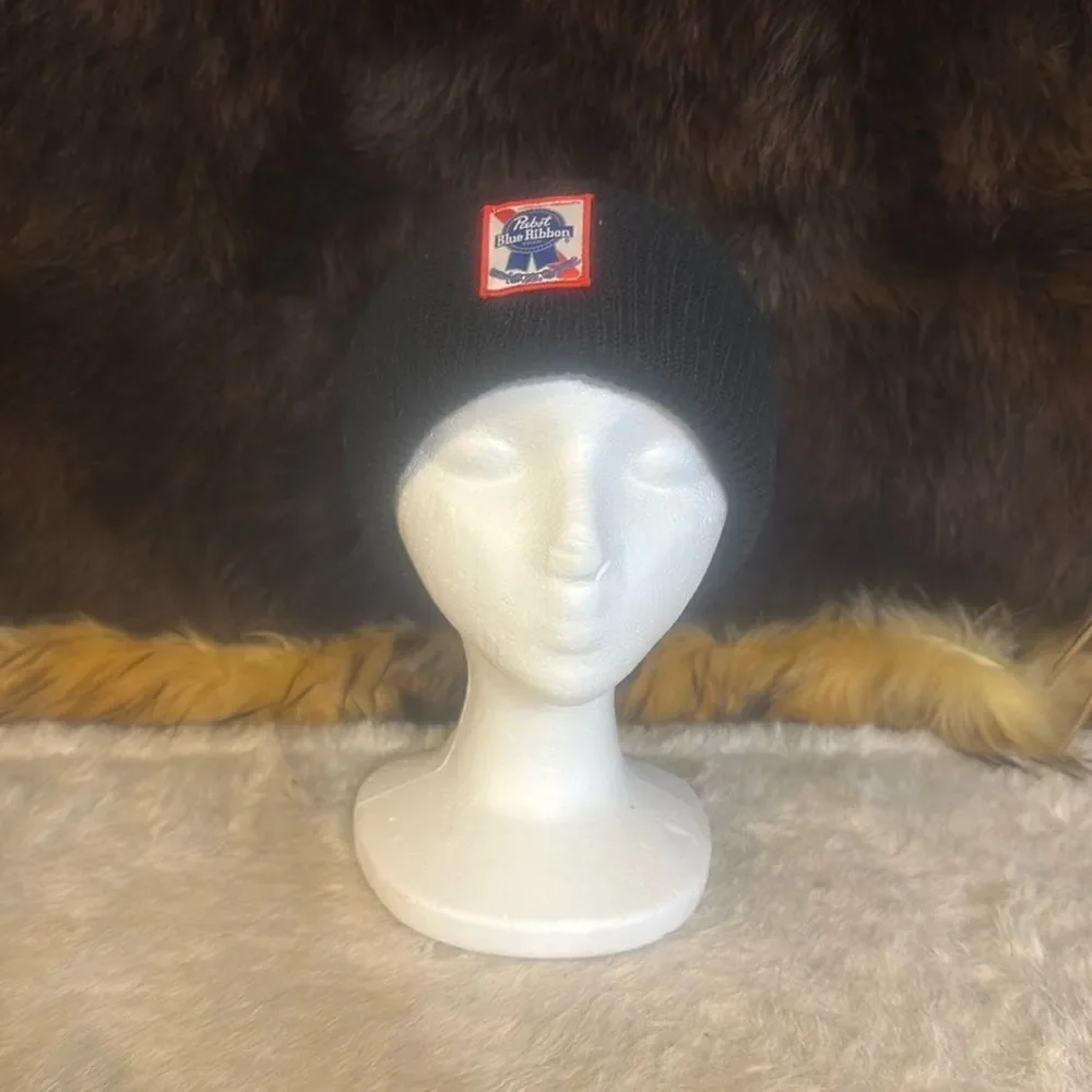 Pabst blue ribbon beanie OS (BK2)